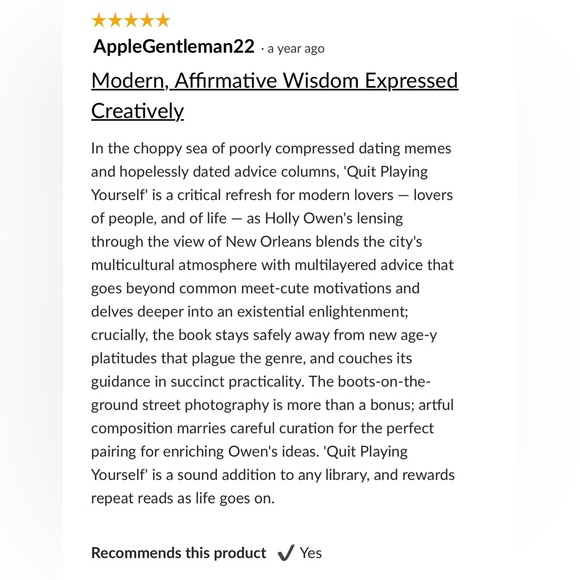 “Quit Playing Yourself” Self-Help Art Book - Picture 5 of 6